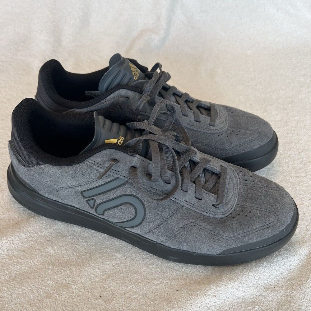 Adidas Five Ten Sleuth DLX Mens 11.5 Gray Suede MTB Mountain Bike Shoes